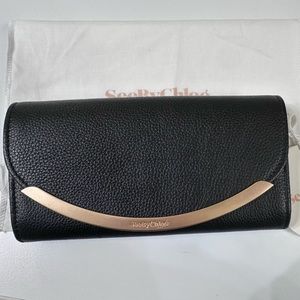 NWT $295 See by Chloé Lizzie Long Wallet - Large